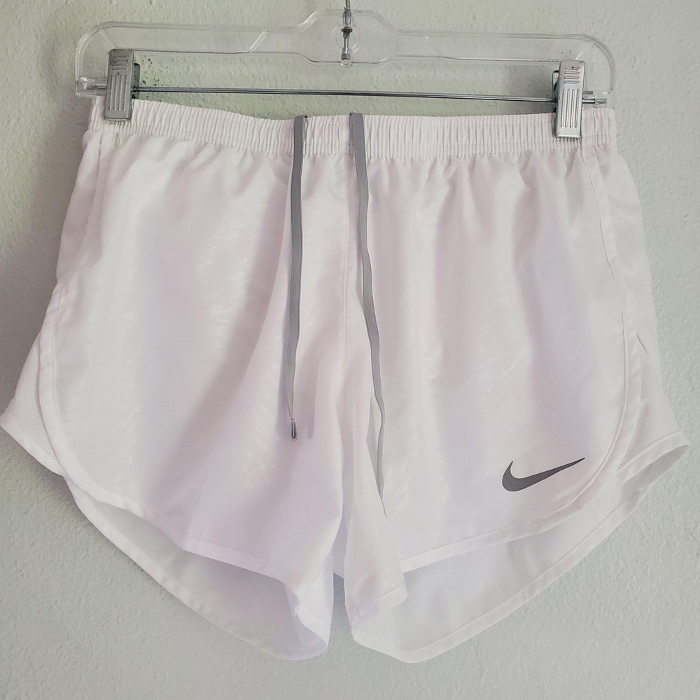 Nike Dri-FIT Running Shorts‎ Womens Small White Lightweight Athletic Gym Track